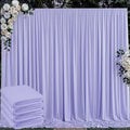 20 ft x 10 ft Wrinkle Free Lavender Backdrop Curtain for Parties, Polyester Light Purple Photo Backdrop Drapes 4 Panels 5x10ft for Baby Shower Photoshoot Wedding Birthday Party Photography Curtains by Outpain