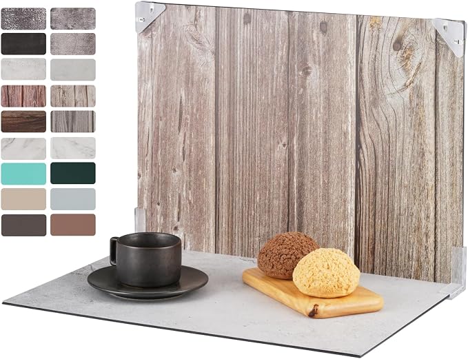 Meking 9Pcs 18Patterns Small Product Photography Backdrop Kit | Photo Backdrop Board for Food Photography - Double-Sided Tabletop Photography Backdrop, 16x11.5inch by Meking
