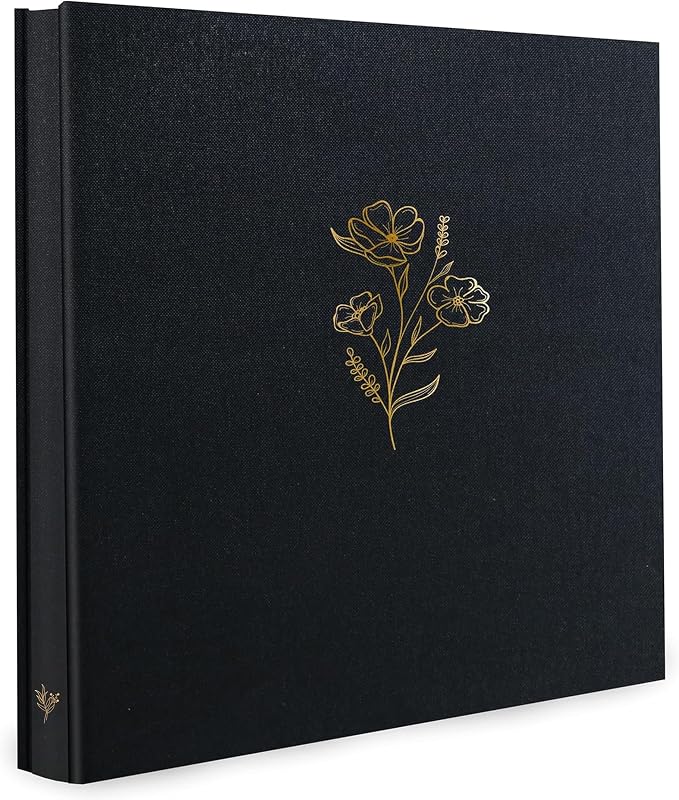 Holoary Photo Album 4x6 500 Photos 5 Pictures Per Page, 500 Pockets 4”x6” Picture Album, Linen Fabric Cover Big Picture Book for Photos, 4x6 Photo Albums for Family Weddings Travel Memories(Black) by Holoary