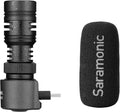 Saramonic SmartMic+UC Device-Mountable Shotgun Microphone with USB-C & Headphone Out for iPhone 15, Android Mobile Devices, New iPad & More by Saramonic