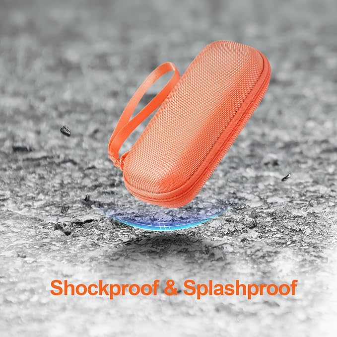AGPTEK Carrying Case, EVA Zipper Carrying Hard Case Cover for MP3 Players | Storage Holder for Digital Voice Recorders, 3D Printing Pen, USB Cable, Earphones, Memory Cards, U Disk (Orange) - Image 5