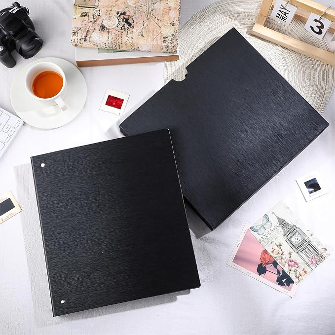 Protective Photo Slide Storage Box Set - 50 Pages Acid Free Protector 3 Ring Pocket Binder With Plastic Sleeves - Holds 20 35mm Slides Each Page - Presentation Book for Organizing - Image 4