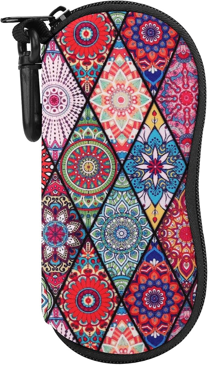 MoKo Sunglasses Soft Case Ultra Light Neoprene Zipper Eyeglass Case for Men Women by MoKo
