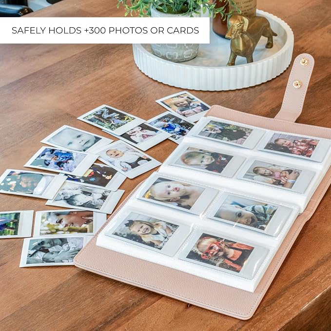 Beautiful Photo Album for 2x3 in Polaroid Photos - Instax Mini Compatible | Safely Holds Your 300+ Pictures of Unique Memories - The Perfect Book to Store Pictures or Trading Collection Cards - Image 5