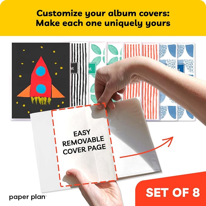 4x6 Photo Albums - (Set of 8), by Paper Plan, Mini Albums, Each Can Hold Up To 36 Photos, Works With Portrait and Landscape Pictures - Perfect for Storing Beautiful Memories - Image 3
