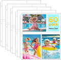 Fabmaker 60 Pack 4x6 Photo Sleeves for 3 Ring Binder, Hold 360 Photos | Clear Plastic Binder Sleeves, Photo Album Refill Pages, Acid Free Archival Page Protector, Binder Inserts for Postcard by Fabmaker