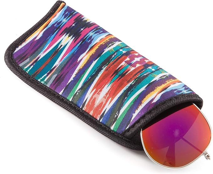 TRIUMPH VISION 3 Pack Reading Glasses Pouch Soft Case Eyeglass Sleeve Slim | Alternative to Bulky Case in bag, Lightweight Lined Padded Protect Optical lens Slip in, Cute Pattern Portable for Daily Use - Image 6