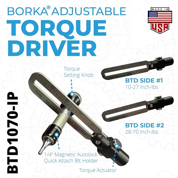 Torque Driver Kit – Extended Reach Edition: Adjustable Torque Driver with Long Ball-End Bits, Adapters, Extensions & Cordura Case – Precision Assembly & Mechanical Applications - Image 4