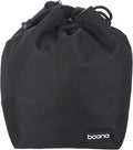 PATIKIL Soft Drawstring Lens Case, Black Oxford Cloth Camera Lens Bag, 6.69 x 4.72 x 9.45 Inches, Waterproof, Shockproof, Unisex by PATIKIL
