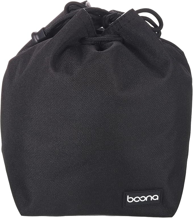 PATIKIL Soft Drawstring Lens Case, Black Oxford Cloth Camera Lens Bag, 6.69 x 4.72 x 9.45 Inches, Waterproof, Shockproof, Unisex by PATIKIL