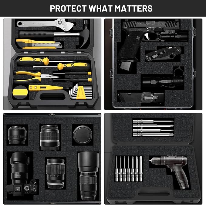 8 PCS 16x12x2 Inch Pick and Pluck Foam Inserts for Cases - Professional-Grade Tool, Game Box & Drawer Organizer - Image 5