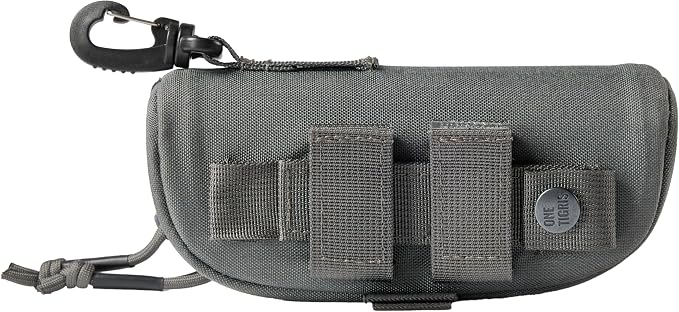 ONETIGRIS Hard Shell Sunglasses Case MOLLE Tactical Eyeglasses Pouch | Fits Most Regular Glasses, 1000D Nylon Glasses Case, Shockproof & Crush-Proof PP Liner, Inner Pocket, Two Way Zipper - Image 2