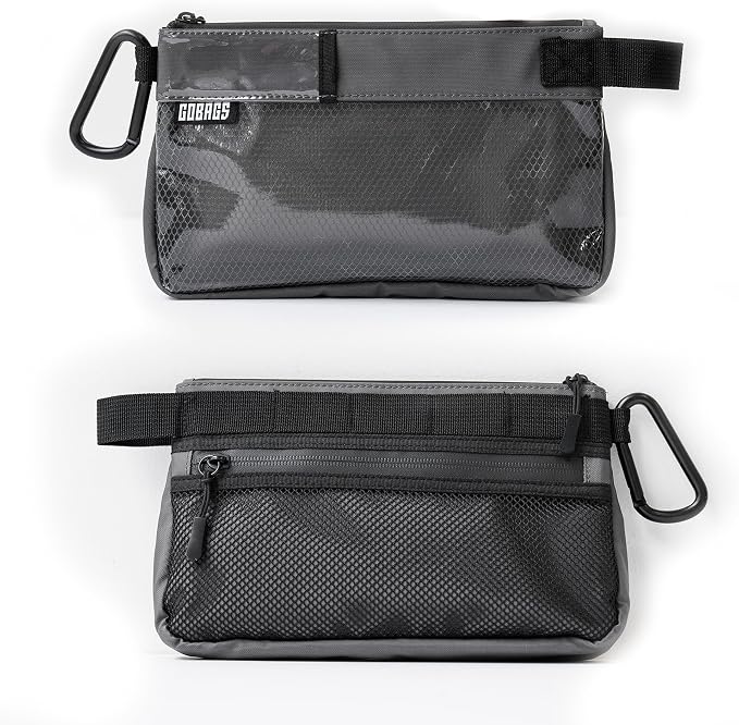 Production Zipper Bags - Electronics & Camera Accessories Bag - Cable organizer, Gear Accessory Pouch, Travel Camera Essentials (Small, Gray) - Image 4
