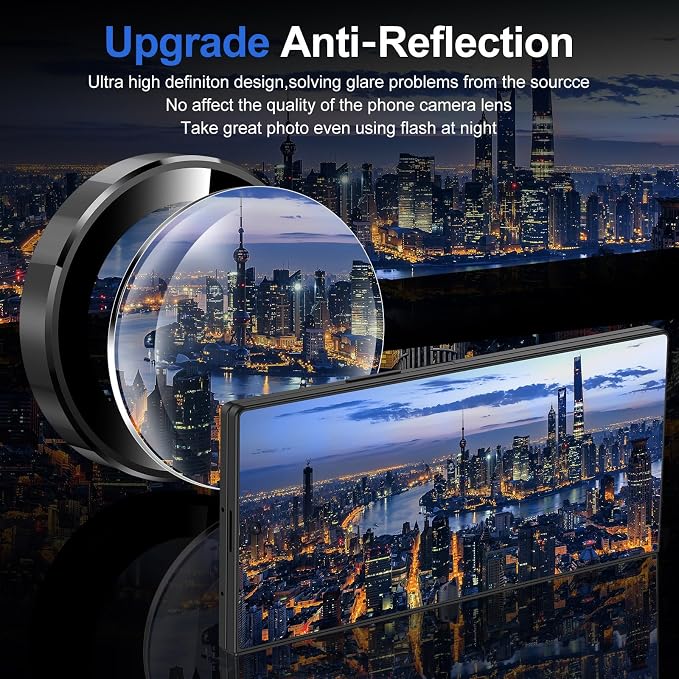 for Samsung Galaxy Z Fold 7 Camera Lens Protector, Individual Metal Ring Tempered Glass Lens Cover, [Strong Adsorption] Scratch Resistant Ultra-Thin HD Clear Lens Cover, 1 Set-Black Ring - Image 4