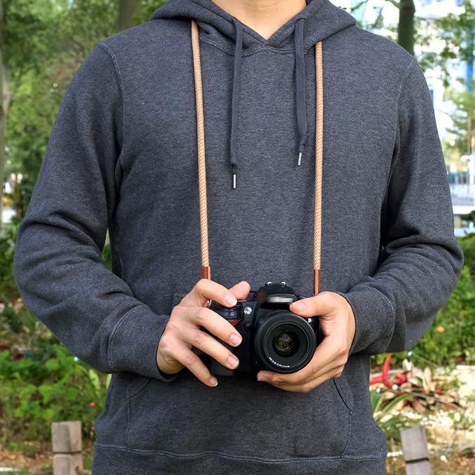 VKO Camera Strap,Soft Rope Camera Neck Strap, Shoulder Strap for DSLR SLR Mirrorless Camera with Round Hole Interface 100cm - Image 5