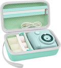 Kids Instant Print Camera Case, Travel Storage Bag for Girls Boys | for ESOXOFFORE for Dylanto for Anchioo for WEEFUN for GKTZ for Amzelas for Mafiti, Mesh Pocket, Wrist Strap, Mint Green by Grapsa