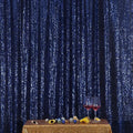 Poise3EHome 6FT x 8FT Navy Blue Sequin Photography Backdrop Curtain for Party Decoration, Navy Blue by Poise3EHome