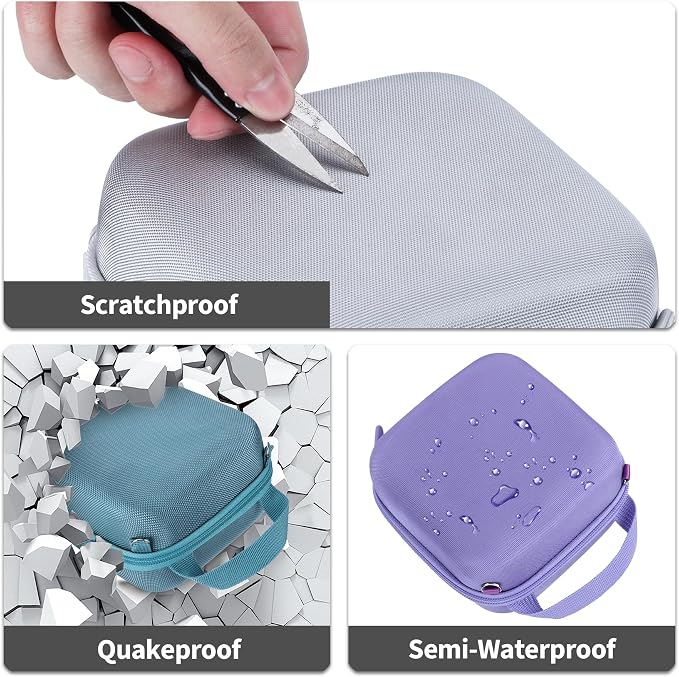 Lebakort Storage Case Compatible with Fujifilm Mini 12/11 Instant Camera (Pastel Blue Case) - Image 7