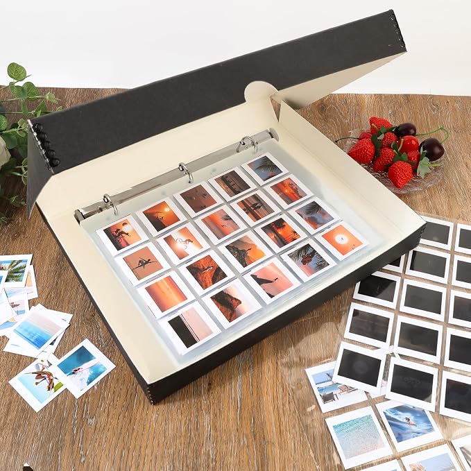 Lineco Polypropylene Archival Slide Storage Album Pages, Pack of 50 | Top Loading Page Sleeves, Pages Hold 20 2X2 Inch Slides, Photos, Cards, Negatives, Sheet Size 9.375x 11.375 Inch - Image 5