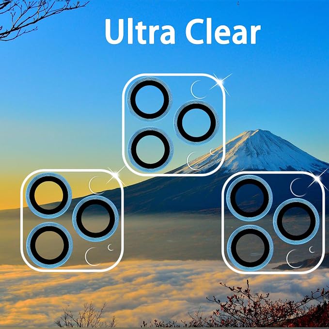 Dengduoduo 3 Pack Tempered Glass Camera Lens Protector for iPhone 12 Pro Max 6.7", Ultra HD, 9H Hardness, Anti-Scratch, Case Friendly, Easy to Install [No Affect on Night Shots] - Image 4