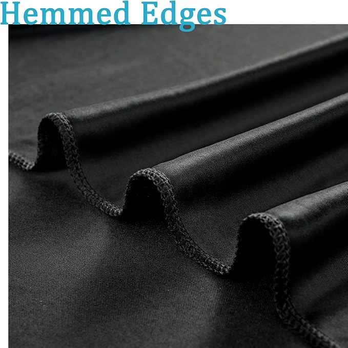 40ftx8ft Wrinkle Free Black Backdrop Curtains for Parties, 8 Panels 5x8ft Thick Polyester Photo Backdrop Drapes for Weddings Birthday Graduation Photography Background Curtains - Image 4