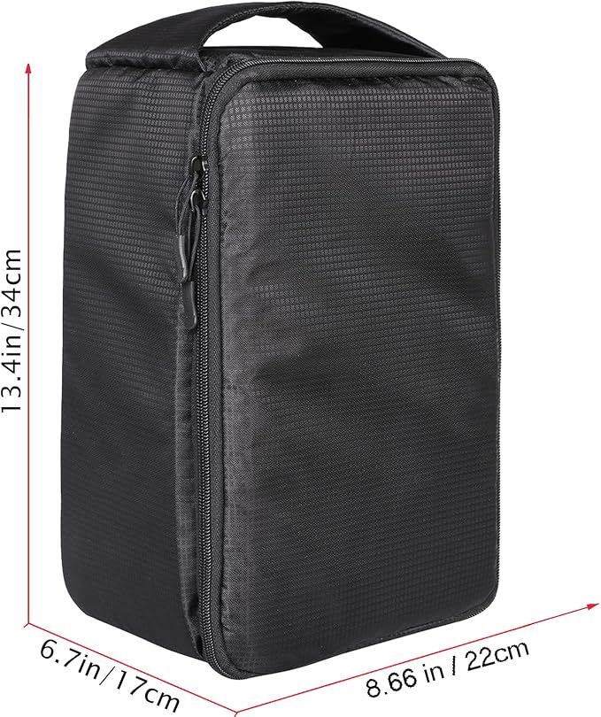 Roomy Camera Protective Bag Insert Waterproof Lens Pouch Shockproof DSLR SLR Carrying Case with Thicken Partition Padded Liner for Sony Canon Nikon Camera Flash Light & Accessories - Image 2