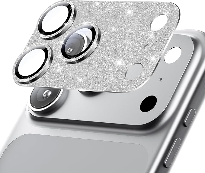 Hoerrye for iPhone 17 Pro Camera Lens Protector - 12FT Shatterproof | Military Grade Protection, Strong Adsorption, 9H+ Tempered Glass Camera Screen, Full Protective Cover, Case Friendly by Hoerrye