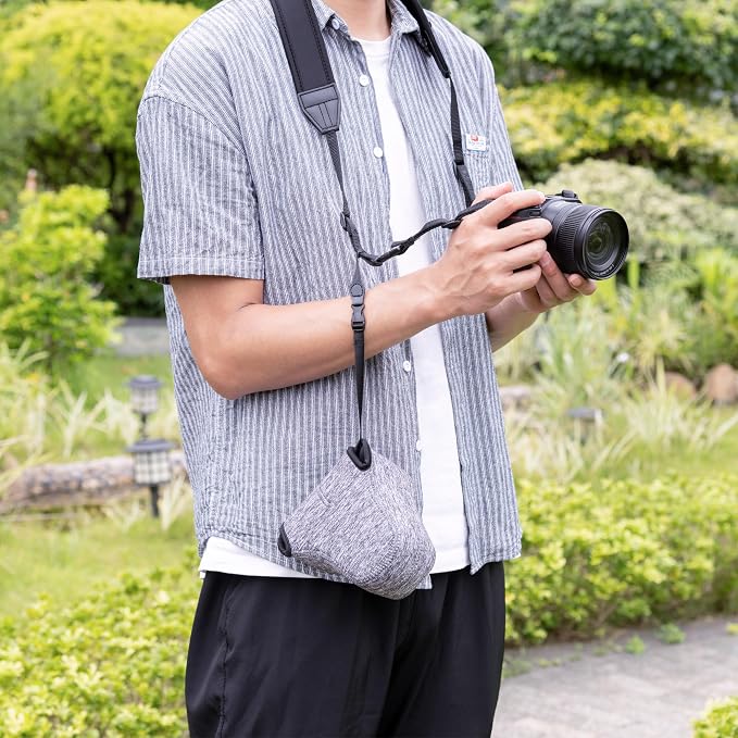Neoprene Camera Sleeve for Fuji X-T30 III X-T50 +16-50mm Lens Leica Q3 43 | without strap, for SONY a7C II +28-60 Fuji X-T30 III X-T50 +16-50mm/Nikon Z30+12-28mm Lens Camera Case, 5 x 3.3 x 5.1" - Image 5