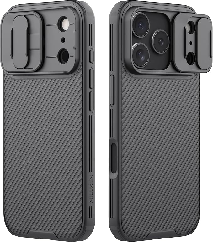 Nillkin Camshield Case for iPhone 17 Pro Case, [Built-in Dual Camera Cover][Slim Profile] [Military Grade Drop Protection] Shockproof Bumper iPhone 17 Pro Case 6.3 inch 2025 Black by Nillkin