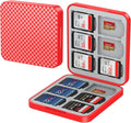 HEIYING Memory SD Card Holder with 24 Card Slots for Micro SD Cards | 12 SD + 12 Micro SD Slots, Magnetic Closure, Compact Portable Storage case with Soft Silicone Interior for Card Protection by HEIYING