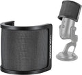 NEEWER Pop Filter for Microphones, Triple Layer Isolation Shield for 35-55 mm Diameter Mics, Windscreen Cover for Podcast Streaming Voice Over Singing Studio Recording, MS021 by Neewer