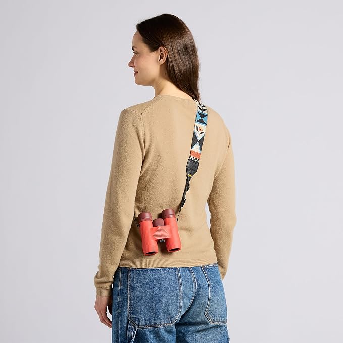 Nocs Provisions NocLoc Woven Tapestry Strap, Binocular & Camera Carry Accessory for All‑Day Comfort Hold - Flora - Image 6