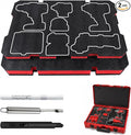 2-Pack Foam Inserts for Milwaukee Packout 48-22-8424, Customizable Polyethylene Tool Box Foam for Hard Case Storage, Shadow Board ToolBox Organizer Sheet with Marking and Cutting Tools by GBAutobrand