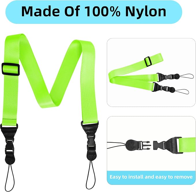3 Pack Adjustable Shoulder Strap, iPad Strap Nylon Neck Lanyard | for iPad/Samsung Tablet Case,Camera Binocular Crossbody Laptop Luggage Bag - Image 9