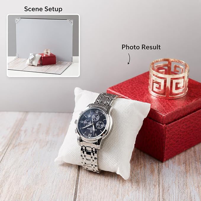 BYSTONE Product Photography Backdrops Kit, 8 Pcs Photo Backdrop Board | 16 styles for small product photos, food, jewelry and cosmetics; A3 16.5 x 11.7 in, for UGC creators and sellers. - Image 5
