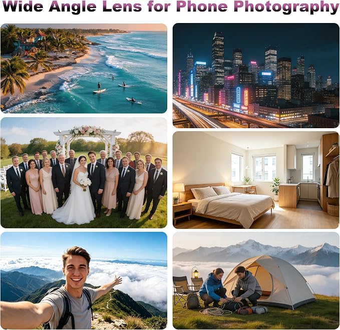 3-in-1 Macro & Wide Angle Lens for iPhone with CPL Filter | 12.5X Macro Detail, 0.45X Wide Angle, Circular Polarizer, 47–52mm Adapter Ring, Versatile Photography Setup - Image 6