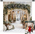 Kate Christmas Arch Door Backdrops Winter White Snow Land Photo Background Party Supplies Stduio Props, 10x10ft by KateBackdropforPhotography