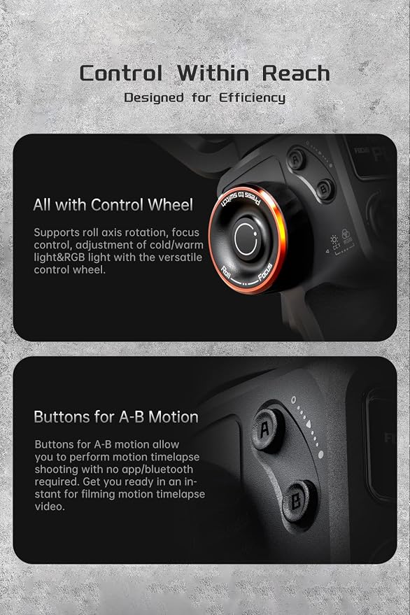 Hohem iSteady M6 Gimbal Stabilizer for Smartphone, 3-Axis Cell Phone Stabilizer Built-in OLED Display 400g Payload Reverse Charging Android and iPhone Gimbal with Inception Motion Timelapse - Image 4
