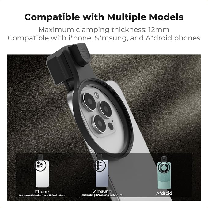 K&F CONCEPT 67mm Press-on CPL Phone Lens Filter Kit | Polarizing Filter Compatible with iPhone 17/16/15/14/13/12 Standard, 16/15/14/13/12 Pro/Pro Max, 67mm Threaded Filters, FP102 - Image 6