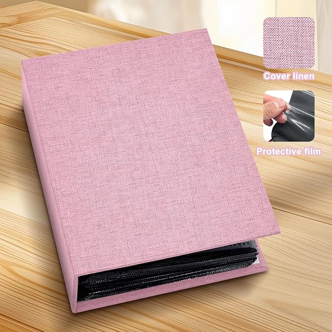 Photo Album 4x6 100 Pockets for Wedding Gifts,Linen Hardcover Picture Albums for Family Anniversary Baby Vacation Pictures - Image 4