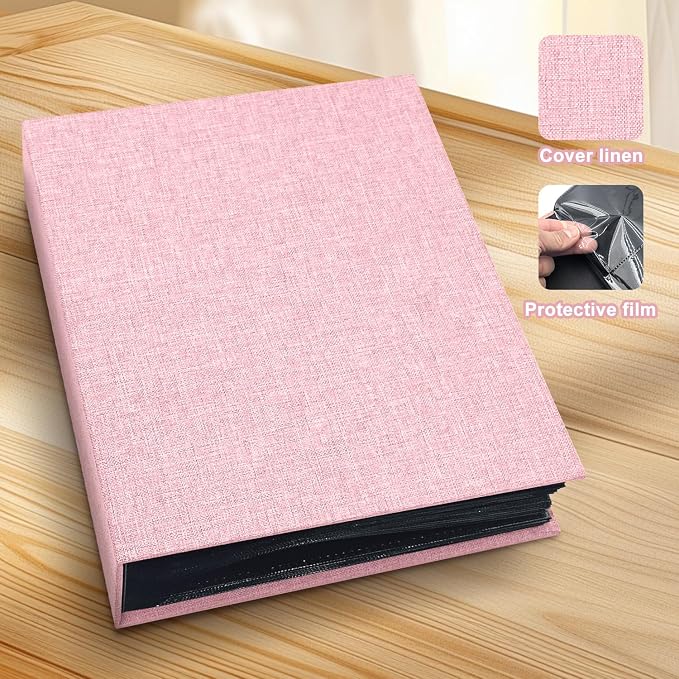 Photo Album 4x6 200 Pockets for Wedding Gifts,Linen Hardcover Picture Albums for Family Anniversary Baby Vacation Pictures - Image 3