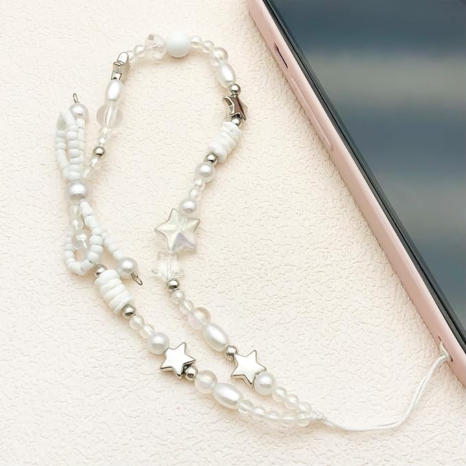 Beaded Camera Wrist Strap Cute Digital Camera Charm Lanyard Phone Chain Keychain Beaded Phone Lanyard Bag Charm - Image 5