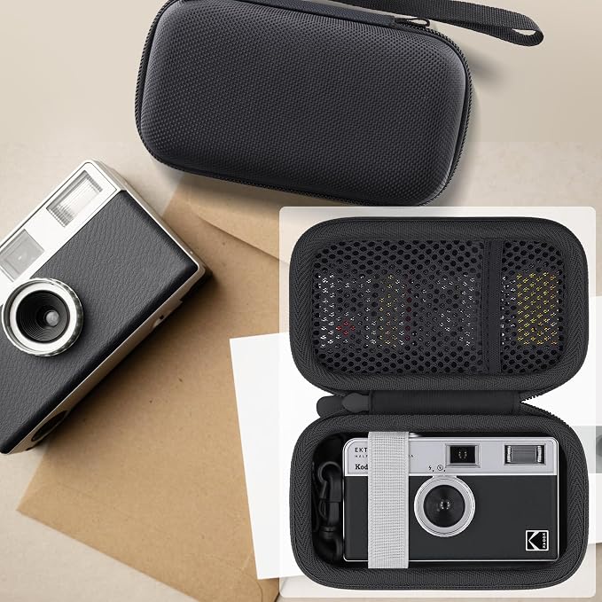 Camera Case for KODAK EKTAR H35/H35N/Snapic A1 Frame Film Camera | Protective Storage Box, Portable Carrying Box, Hard Protective Is Specifically Designed, Mesh Pocket, Black Case - Image 8