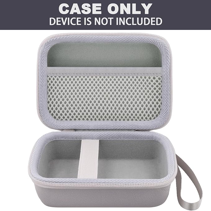 Hard Travel Case for Fujifilm Instax Mini Link+ & Link 3/2 Printer | Shockproof, With Handle, Hard Shell Exterior, Storage Compartment, Portable Carrying Box, Clay White Case - Image 3