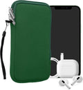kwmobile Universal Phone Pouch Size XL - 6.7/6.8" - Neoprene Smartphone Pouch with Zip - Water-Repellent Mobile Phone Case - Sleeve in Moss Green by kwmobile