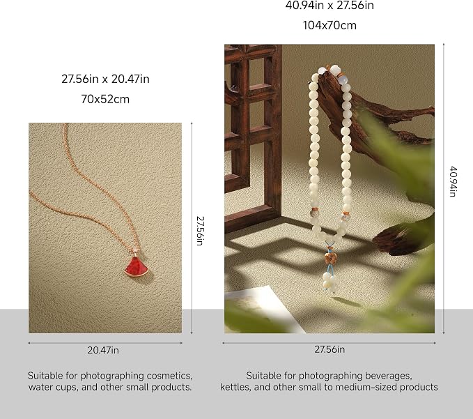 28x20 Grit Texture Photography Backdrops for Product Photoshoot, Non-Reflective Waterproof Non-Woven Flat Lay Background for Food Jewelry Cosmetics, Professional Photo Props for UGC Creator - Image 3