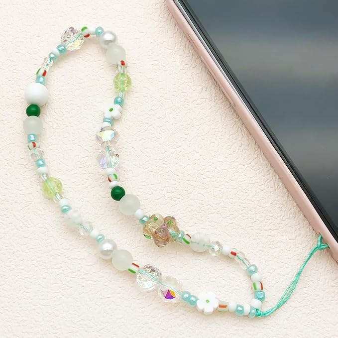 Beaded Camera Wrist Strap Cute Digital Camera Charm Lanyard Phone Chain Keychain Beaded Phone Lanyard Bag Charm - Image 2