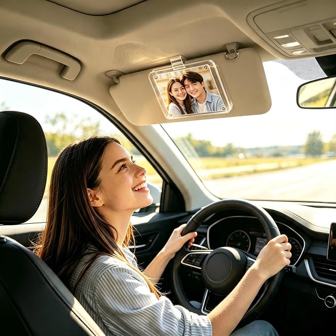 Strong-Magnetic Car Picture Holder: One Adsorption - a Worry-Free Trip | Solve Repeated Adjustments While Driving - Personalized Decoration Car Picture Frame - Perfect Gift for Family and Friends - Image 4