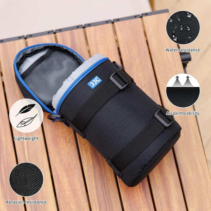 Camera Lens Case for Canon EF 70-200mm f4L IS & EF 28-300mm Below 4.3x7.4" | Camera Lens Carrying Bag for Canon EF 70-300mm f4-5.6L IS USM, for Nikon AF-S 70-200mm f4G ED VR & More Lenses - Image 4