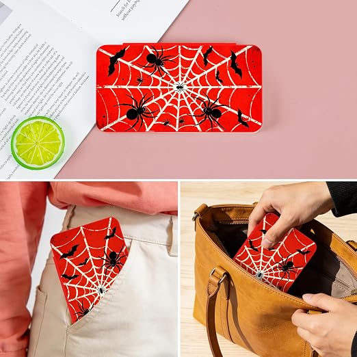 PERFECTSIGHT Switch Game Card Case for Nintendo Switch 2/ Lite / OLED, Switch 2 Game Holder Cartridge Case for Game Cards and 48 SD Cards, Cut Kawaii Portable Compact Storage Box, Spider Bat - Image 7